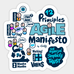 Agile Manifesto principles Sticker